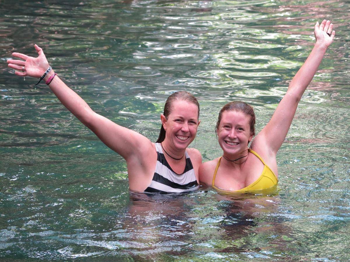 Clear water at Chemka hot springs