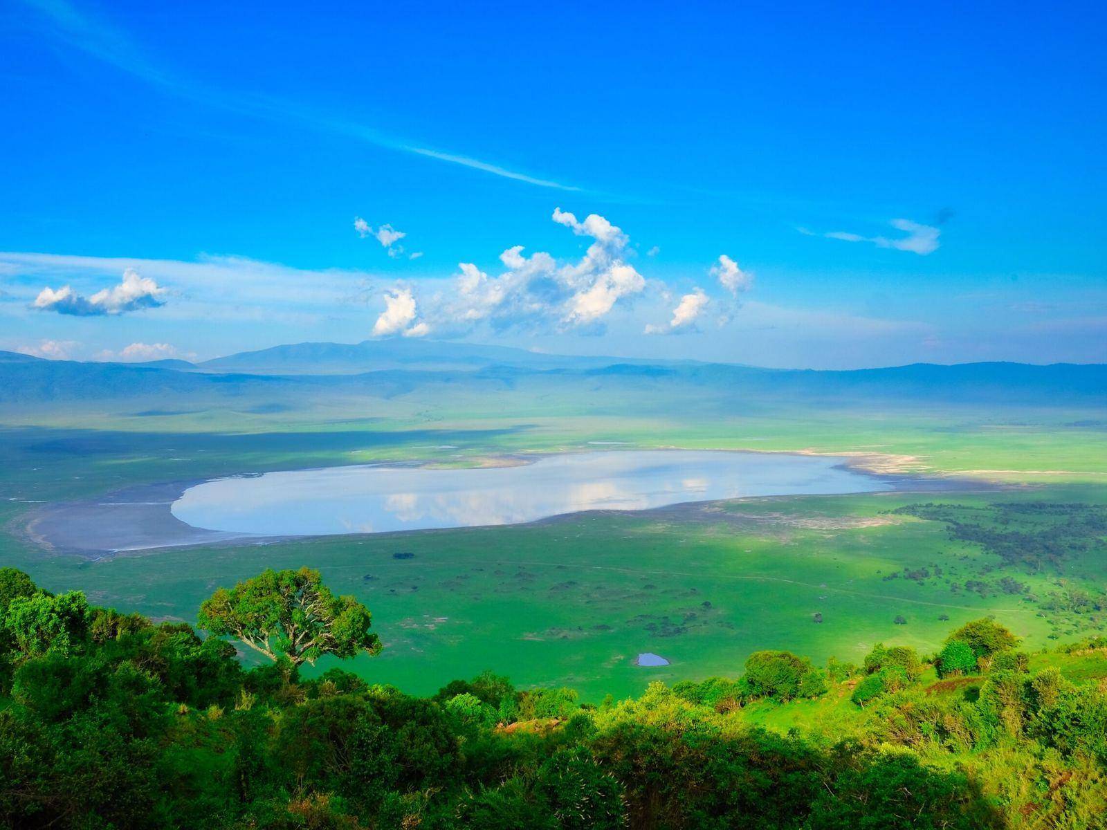 Ngorongoro highlands at first light