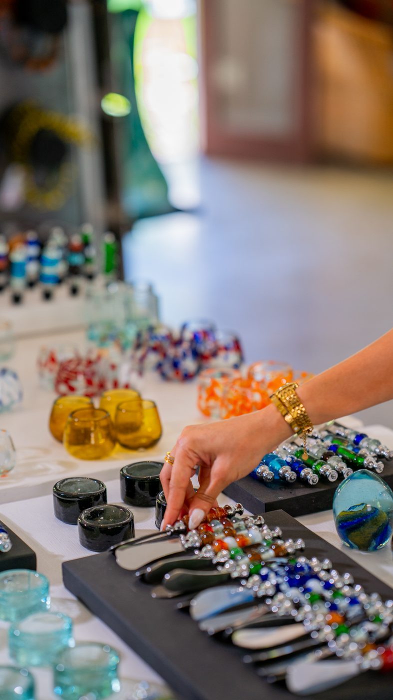 Beads made by hand
